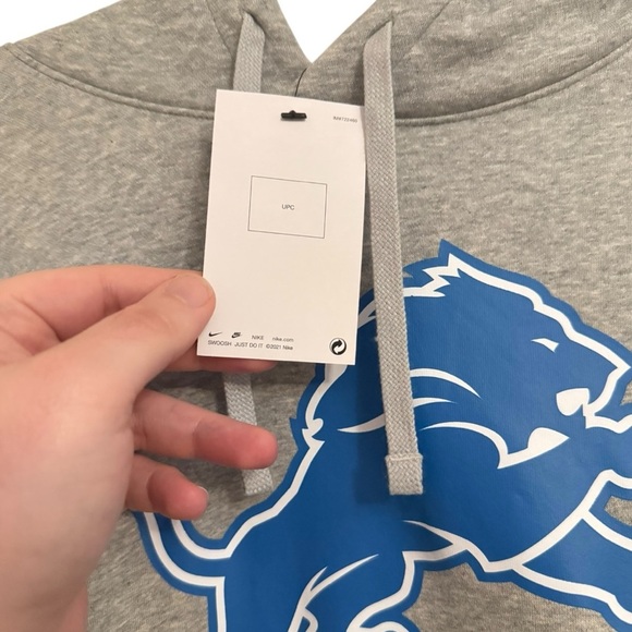 Nike Detroit Lions 3XL Gray Pullover Hoodie NWT - Picture 3 of 5
